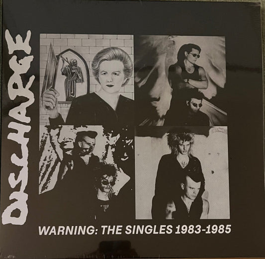 Discharge : Warning: The Singles 1983 - 1985 (LP,Compilation)