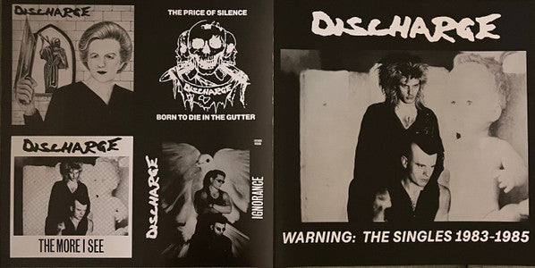 Discharge : Warning: The Singles 1983 - 1985 (LP,Compilation)