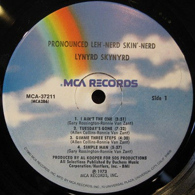 Lynyrd Skynyrd : (Pronounced 'Lĕh-'nérd 'Skin-'nérd) (LP,Album,Reissue)
