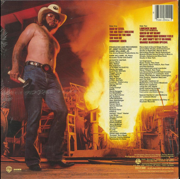Hank Williams Jr. : Man Of Steel (LP,Album)