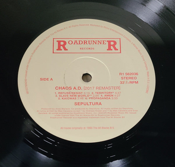 Sepultura : Chaos A.D. (LP,Album,Remastered)