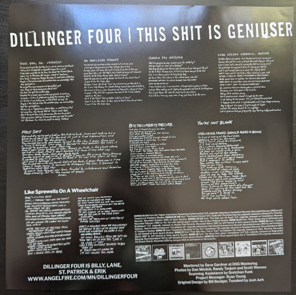 Dillinger Four : This Shit Is Geniuser (LP,Compilation)