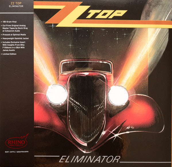 ZZ Top : Eliminator (LP,Album,Limited Edition,Reissue,Remastered)