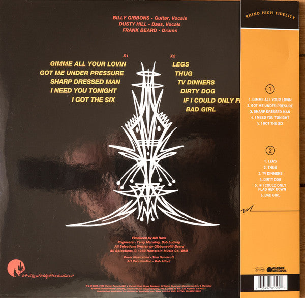 ZZ Top : Eliminator (LP,Album,Limited Edition,Reissue,Remastered)