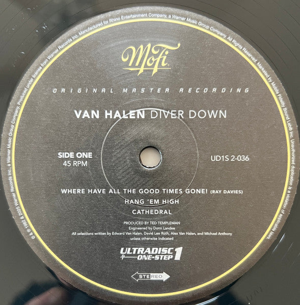 Van Halen : Diver Down (12",45 RPM,Album,Reissue,Remastered,Stereo)
