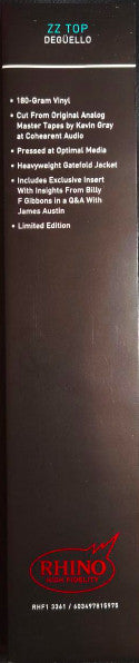 ZZ Top : Degüello (LP,Album,Limited Edition,Reissue,Remastered)