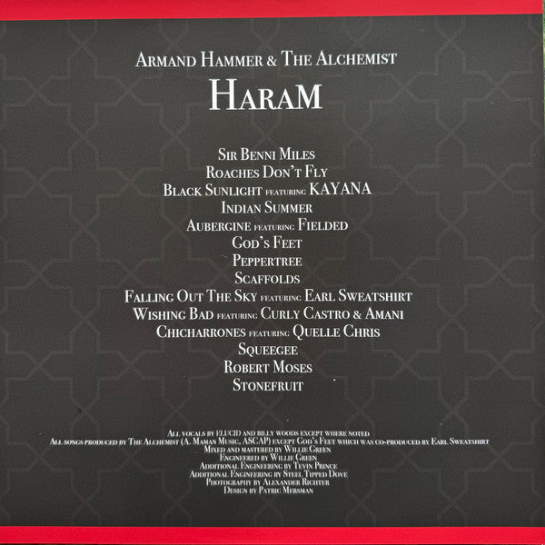 Armand Hammer & Alchemist : Haram (LP,Album,Reissue,Repress)