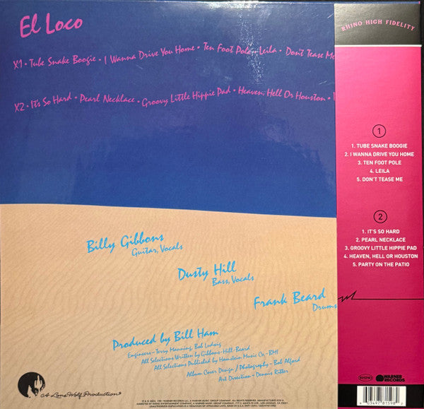 ZZ Top : El Loco (LP,Album,Limited Edition,Reissue,Stereo)