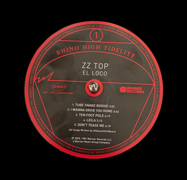 ZZ Top : El Loco (LP,Album,Limited Edition,Reissue,Stereo)