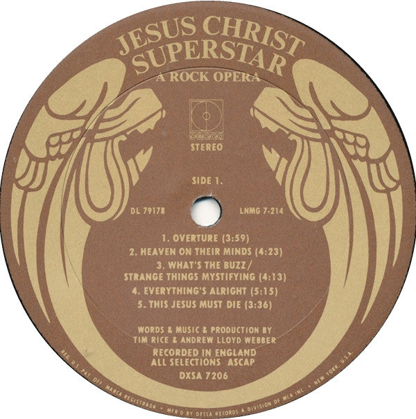 Andrew Lloyd Webber And Tim Rice : Jesus Christ Superstar (LP,Album)