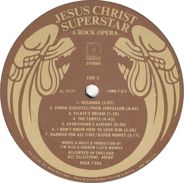 Andrew Lloyd Webber And Tim Rice : Jesus Christ Superstar (LP,Album)