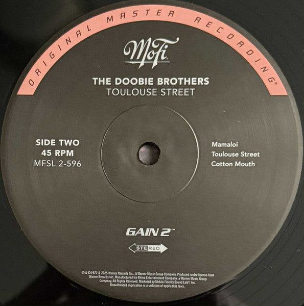 Doobie Brothers, The : Toulouse Street (LP,45 RPM,Album,Reissue,Remastered,Special Edition,Stereo)