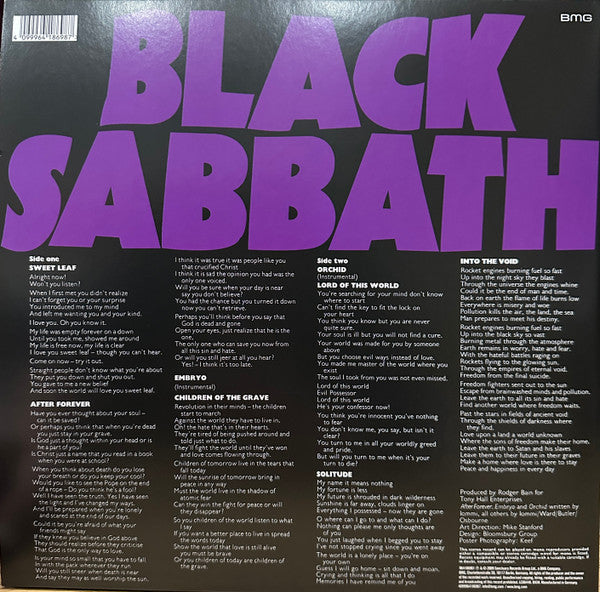 Black Sabbath : Master Of Reality (LP,Album,Reissue,Remastered)