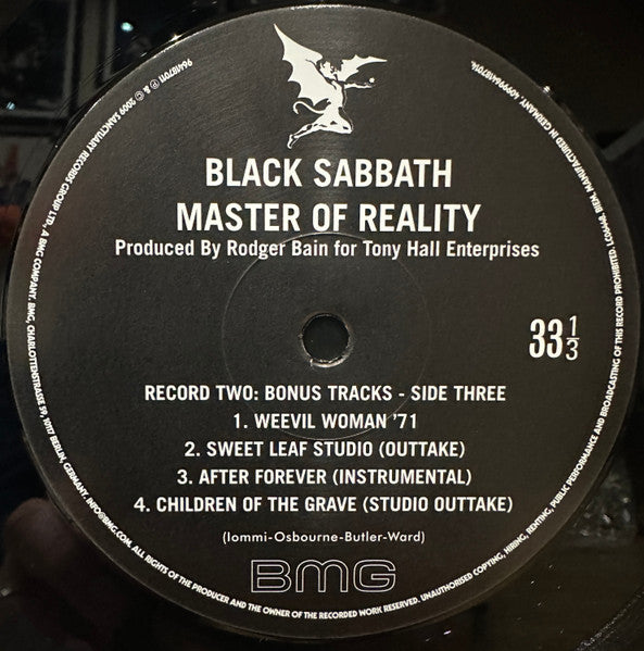 Black Sabbath : Master Of Reality (LP,Album,Reissue,Remastered)
