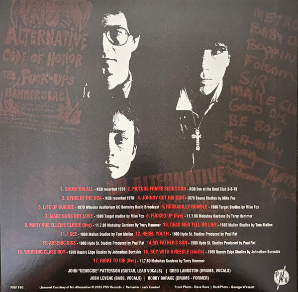 No Alternative : Dying In The USA '78 To '89 (LP,Album)
