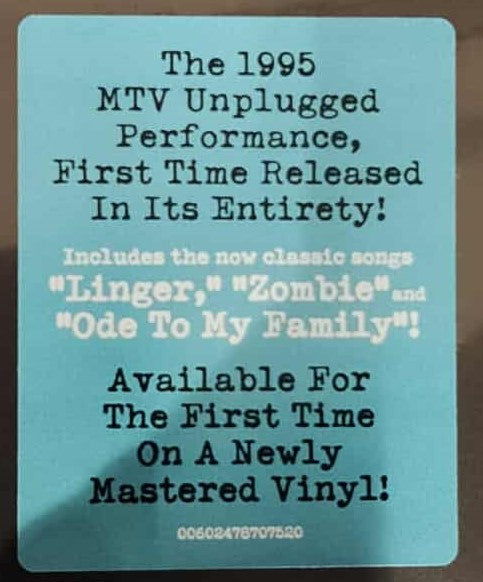Cranberries, The : MTV Unplugged (LP,Stereo)