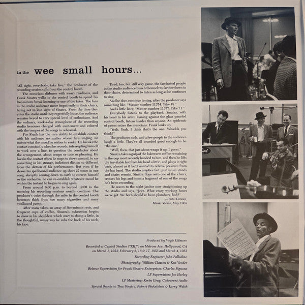 Frank Sinatra : In The Wee Small Hours (LP,Album,Reissue,Remastered,Mono)