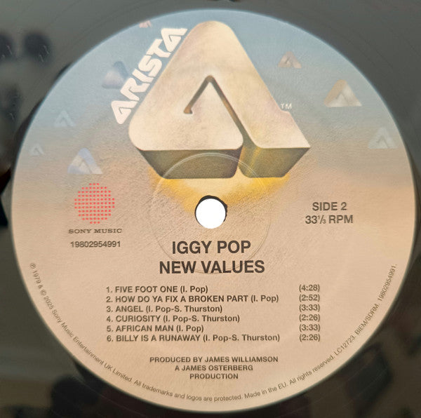 Iggy Pop : New Values (LP,Reissue,Stereo)