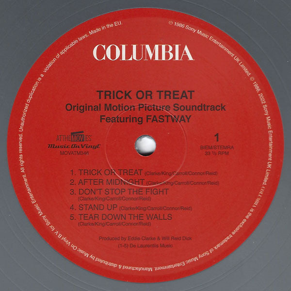 Fastway (2) : Trick Or Treat (Original Soundtrack) (LP,Album,Limited Edition,Reissue,Stereo)