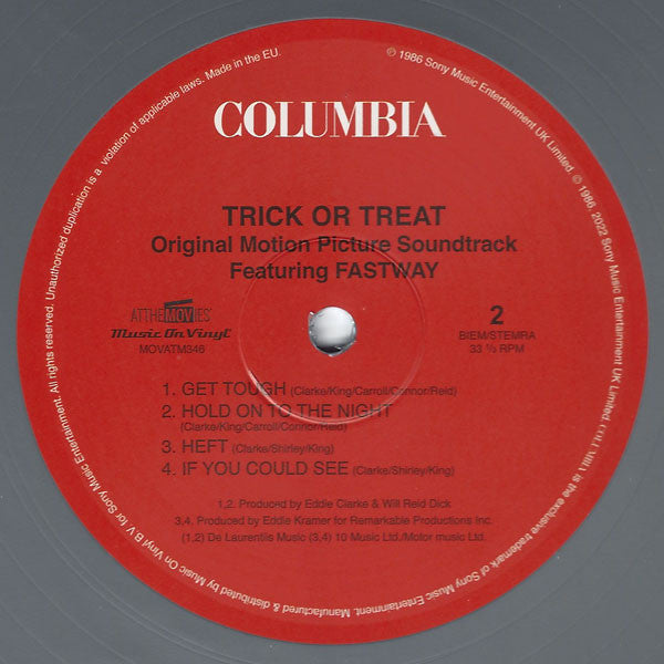 Fastway (2) : Trick Or Treat (Original Soundtrack) (LP,Album,Limited Edition,Reissue,Stereo)