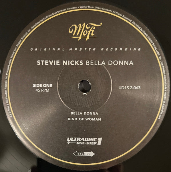 Stevie Nicks : Bella Donna (LP,45 RPM,Album,Limited Edition,Numbered,Reissue,Remastered,Stereo)