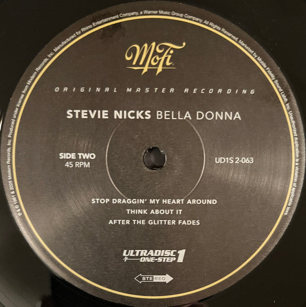Stevie Nicks : Bella Donna (LP,45 RPM,Album,Limited Edition,Numbered,Reissue,Remastered,Stereo)