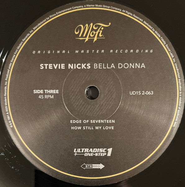 Stevie Nicks : Bella Donna (LP,45 RPM,Album,Limited Edition,Numbered,Reissue,Remastered,Stereo)