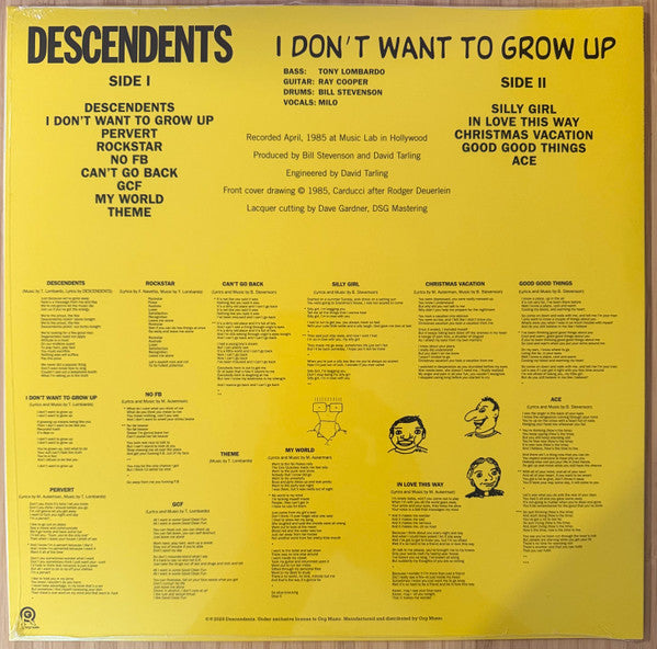 Descendents : I Don't Want To Grow Up (LP,Album,Reissue,Stereo)