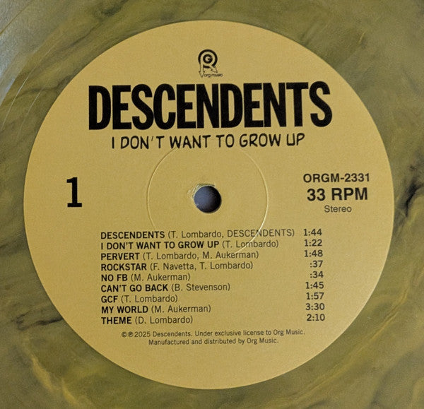 Descendents : I Don't Want To Grow Up (LP,Album,Reissue,Stereo)
