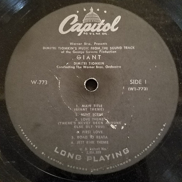 Dimitri Tiomkin : Giant (LP,Album,Mono)