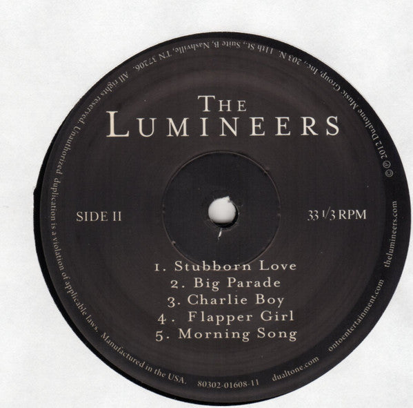 Lumineers, The : The Lumineers (LP,Album)