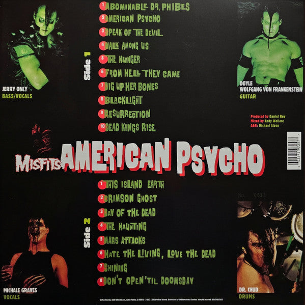Misfits : American Psycho (LP,Album,Club Edition,Limited Edition,Numbered,Reissue,Remastered)
