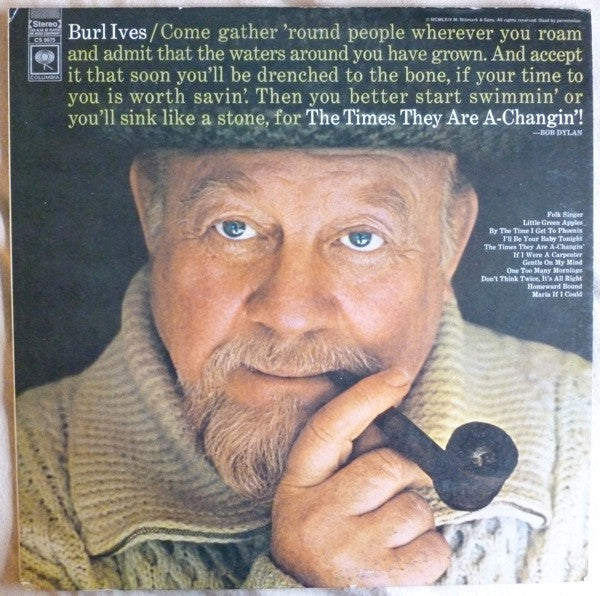 Burl Ives : The Times They Are A-Changin' (LP)