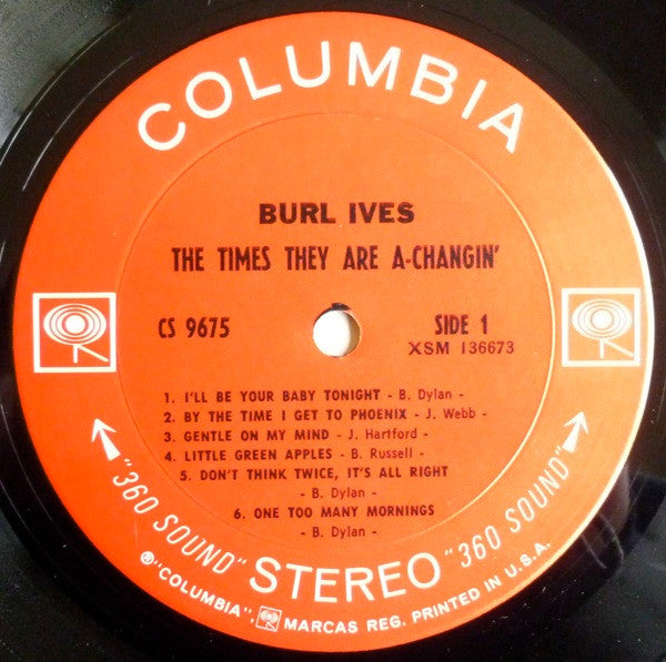 Burl Ives : The Times They Are A-Changin' (LP)