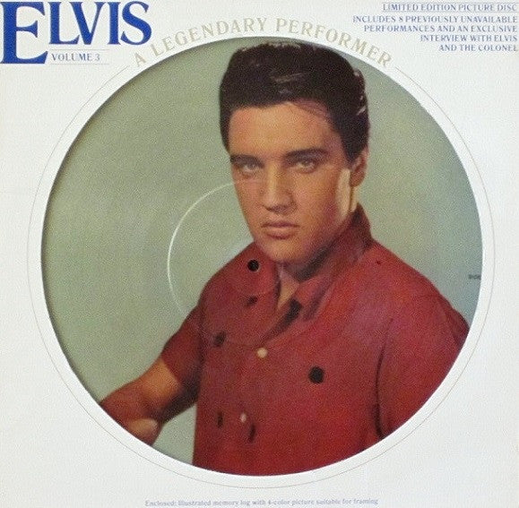 Elvis Presley : A Legendary Performer - Volume 3 (LP,Picture Disc,Compilation,Reissue)
