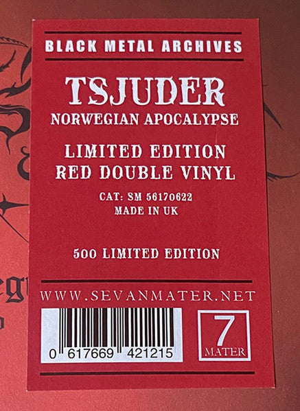 Tsjuder : Norwegian Apocalypse: Oslo Vs Sandnes (LP,Album,Limited Edition)