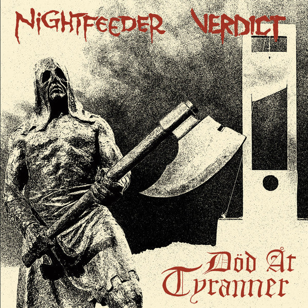 Nightfeeder / Verdict (13) : Död At Tyranner  split LP (LP,Album,Stereo)
