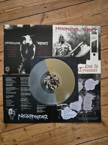 Nightfeeder / Verdict (13) : Död At Tyranner  split LP (LP,Album,Stereo)