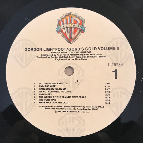 Gordon Lightfoot : Gord's Gold, Volume II (LP,Album)
