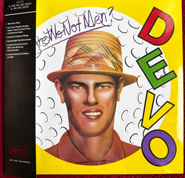 Devo : Q: Are We Not Men? A: We Are Devo! (LP,Album,Limited Edition,Numbered,Reissue,Stereo)