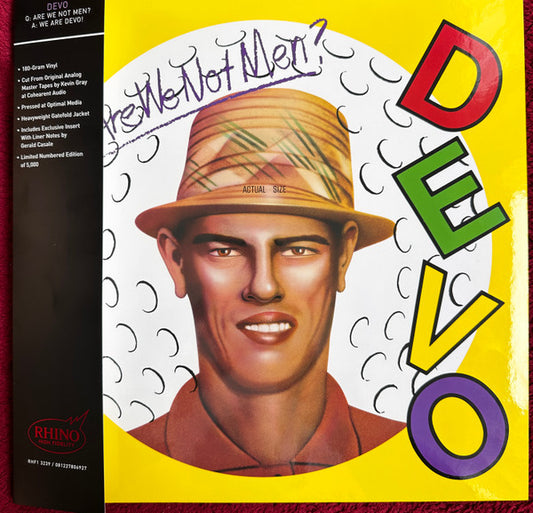 Devo : Q: Are We Not Men? A: We Are Devo! (LP,Album,Limited Edition,Numbered,Reissue,Stereo)