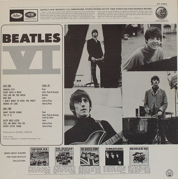 Beatles, The : Beatles VI (LP,Album,Reissue,Repress)