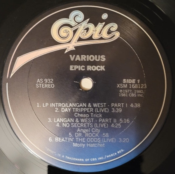 Various : Epic Rock (Seattle's Best Rock KISW-FM 100) (LP,Compilation)