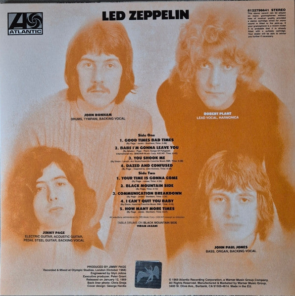 Led Zeppelin : Led Zeppelin (LP,Album,Reissue,Remastered,Stereo)