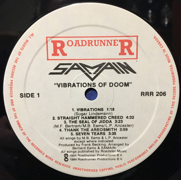 Samain : Vibrations Of Doom (LP,Album)