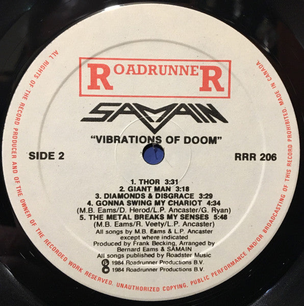 Samain : Vibrations Of Doom (LP,Album)