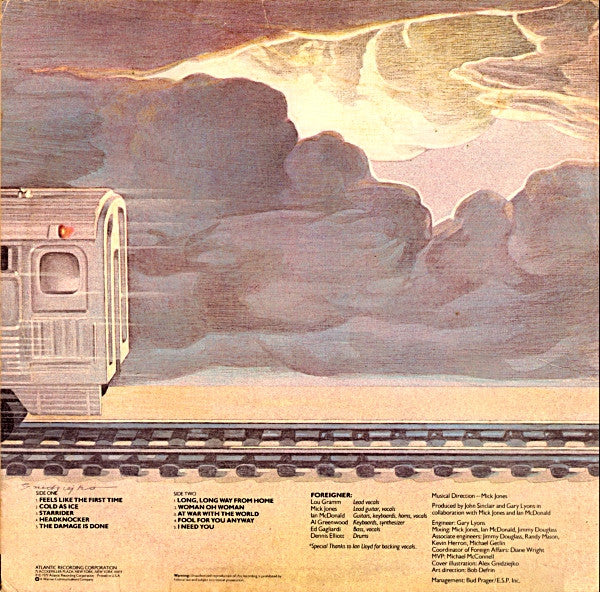Foreigner : Foreigner (LP,Album,Reissue)