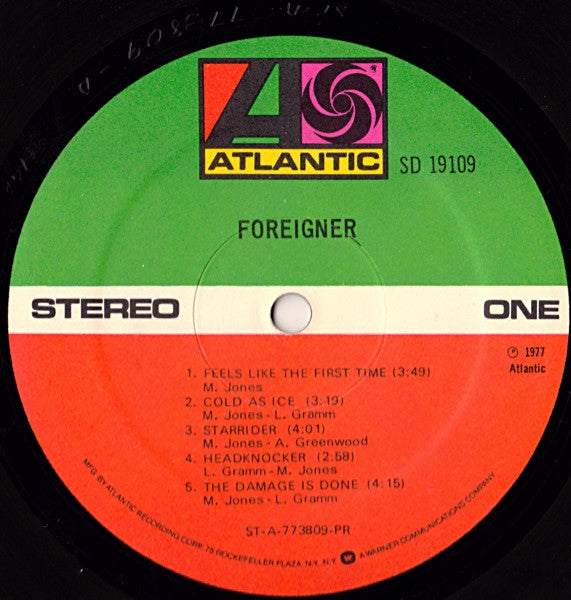 Foreigner : Foreigner (LP,Album,Reissue)