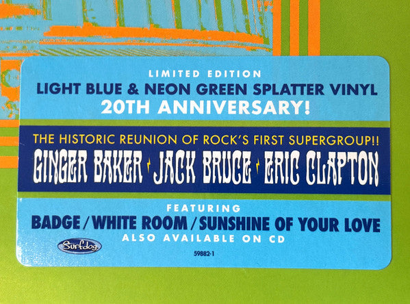 Cream (2) : Cream - Royal Albert Hall - London May 2-3-5-6 2005 (Live) Reissue Splatter 3LP Set (LP,Album,Limited Edition,Reissue,Stereo)