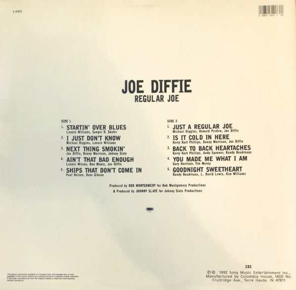 Joe Diffie : Regular Joe (LP,Album,Club Edition)